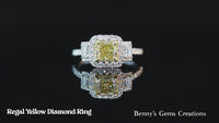 ring diamond yellow regal