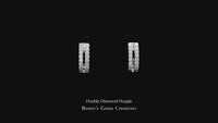 Double Diamond Huggie