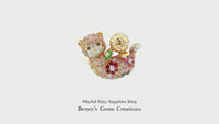 Playful Kitty Sapphire Ring
