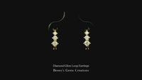 Diamond Glow Loop Earrings