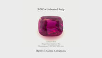 3.01Cts Unheated Ruby