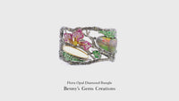 Flora Opal Diamond Bangle