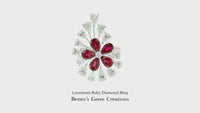 Luxurious Ruby Diamond Ring
