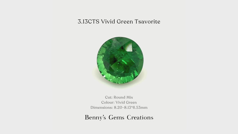 3.13CTS Vivid Green Tsavorite
