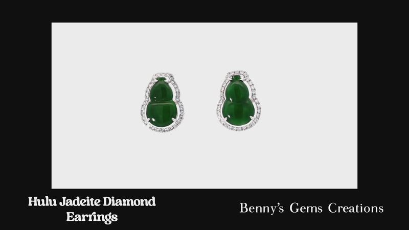 earring jadeite diamond 