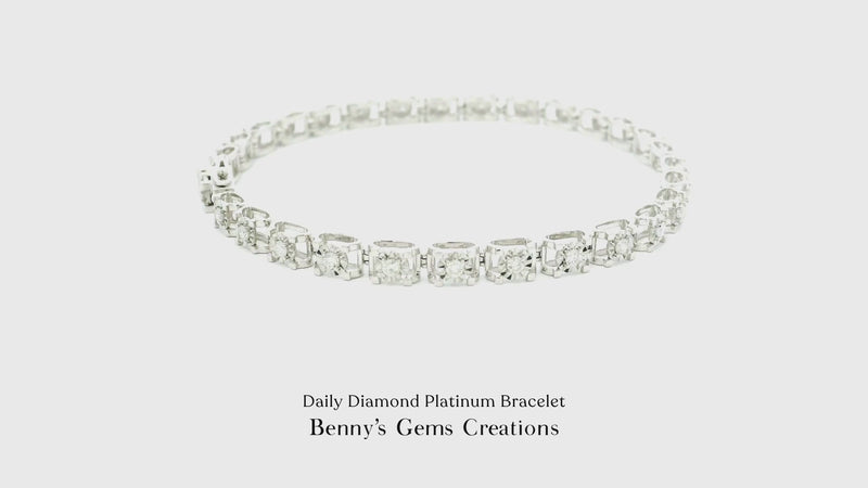 Daily Diamond Platinum Bracelet
