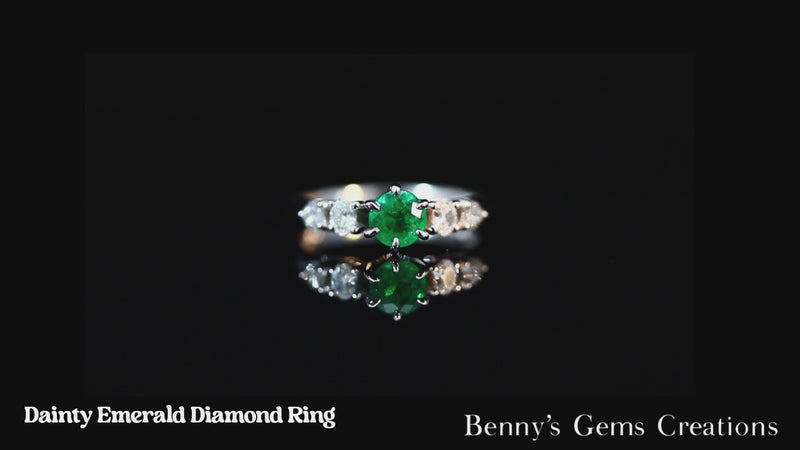 emerald diamond ring