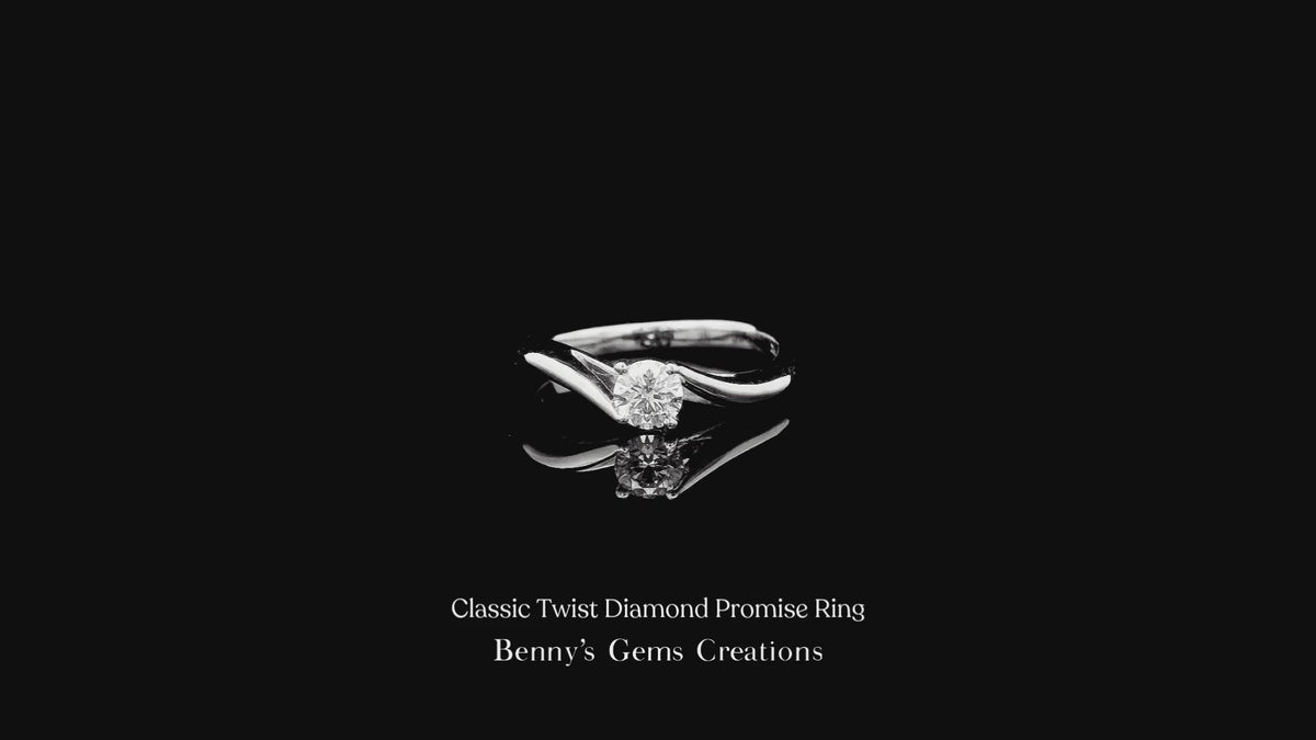 Classic Twist Diamond Promise Ring
