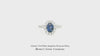 Classic Vivid Blue Sapphire Diamond Ring