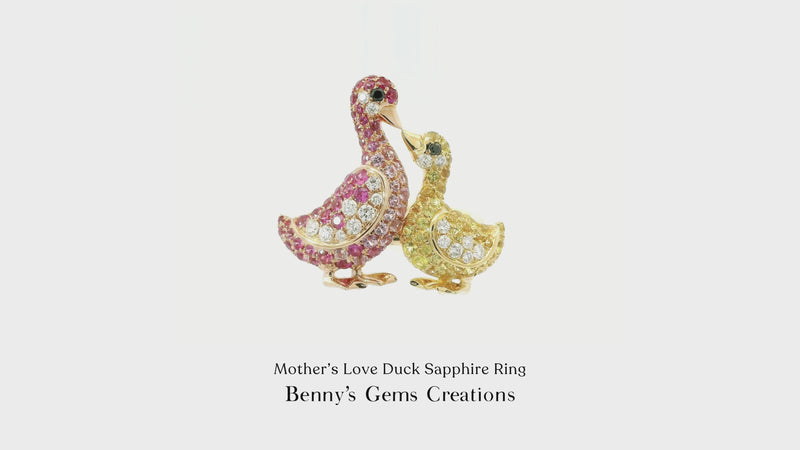 Mother’s Love Duck Sapphire Ring