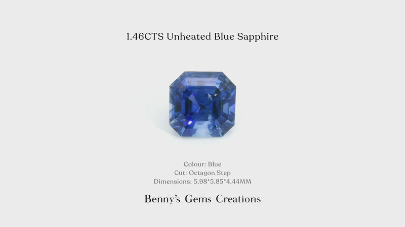 1.46CTS Unheated Blue Sapphire
