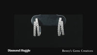 earring diamond huggie 