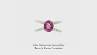 Stellar Pink Sapphire Diamond Ring