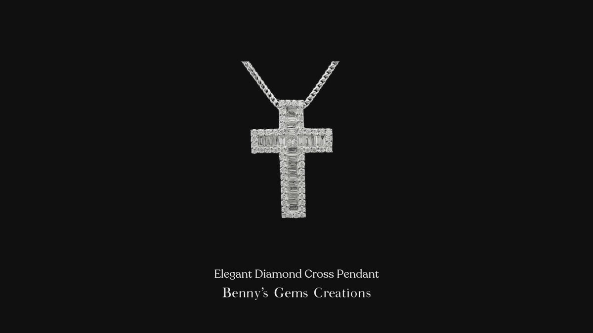 Elegant Diamond Cross Pendant