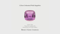 1.13cts Unheated Pink Sapphire