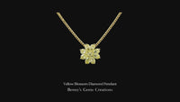Yellow Blossom Diamond Pendant