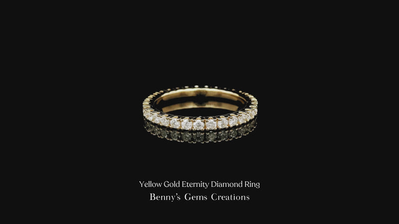Yellow Gold Eternity Diamond Ring