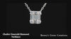 necklace diamond emerald cut cluster 