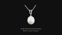 Simple White South Sea Pearl Pendant