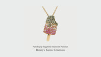 Paddlepop Sapphire Diamond Pendant