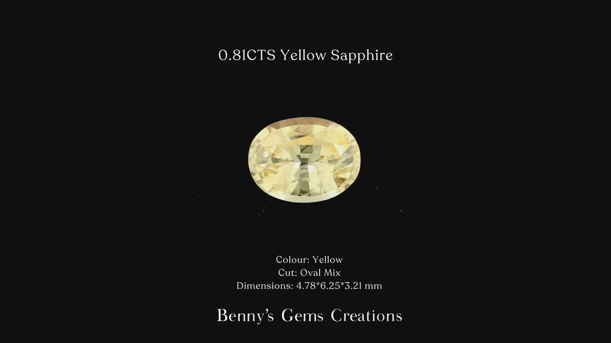 0.81CTS Yellow Sapphire