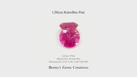 1.36cts Rubellite Pair