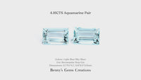 4.16CTS Aquamarine Pair