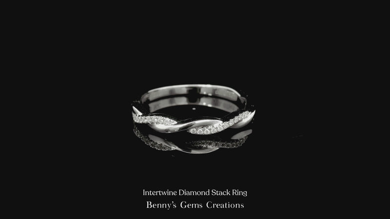 Intertwine Diamond Stack Ring