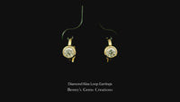 Diamond Kiss Loop Earrings