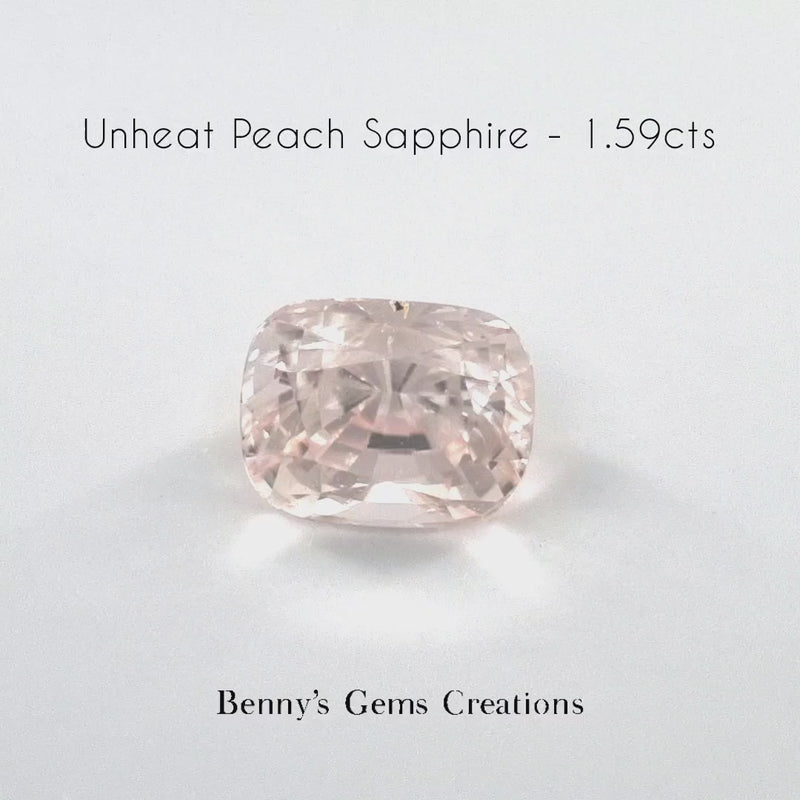 1.59CTS Unheated Peach Sapphire