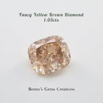 1.03CTS Fancy Yellow Brown Diamond