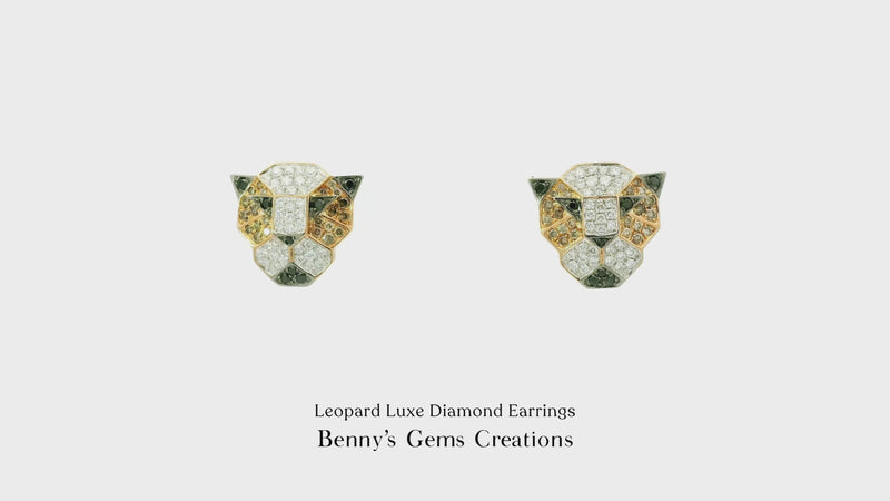 Leopard Luxe Diamond Earrings
