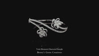 Twin Blossom Diamond Bangle