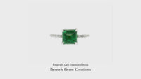 Emerald Geo Diamond Ring