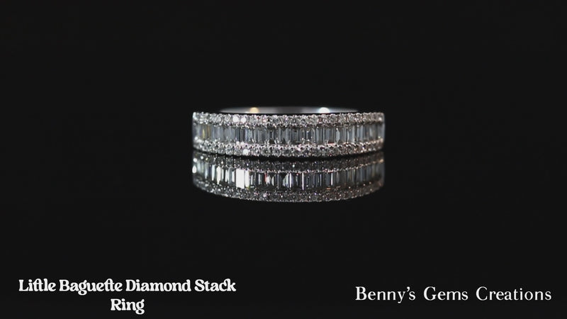 ring diamond stack little baguette