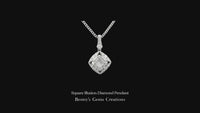 Square Illusion Diamond Pendant