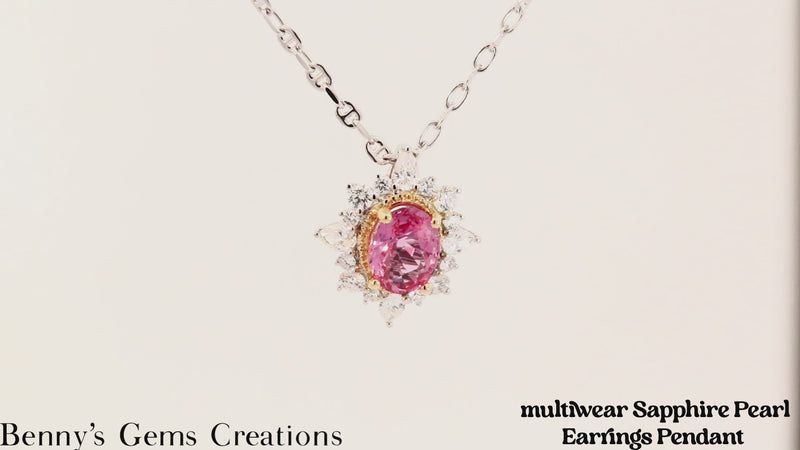 pink sapphire pendant