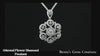 Oriental Flower Diamond Pendant