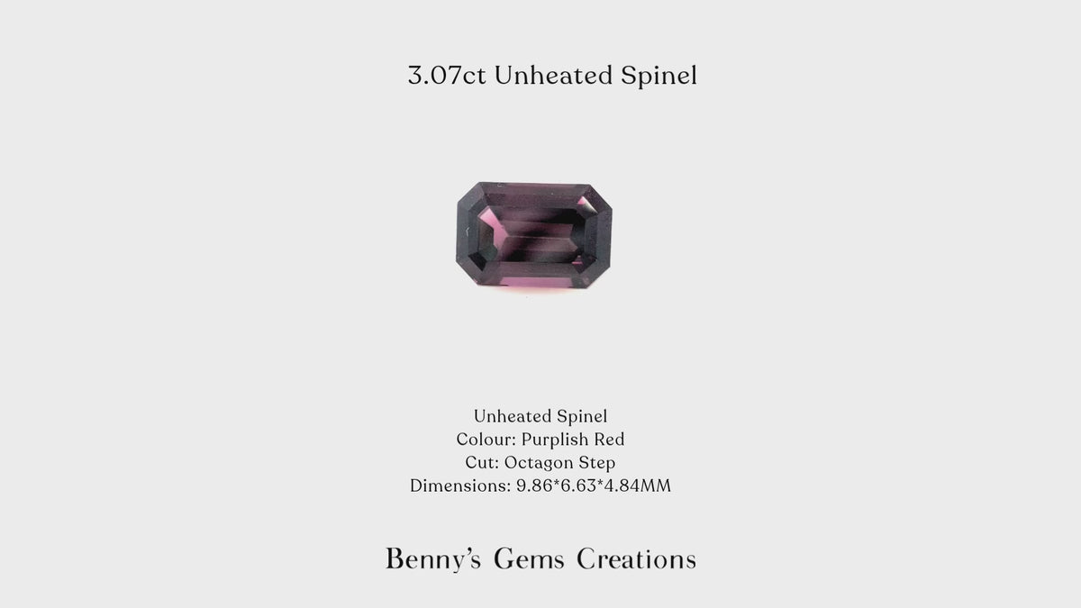 3.07ct Unheated Spinel