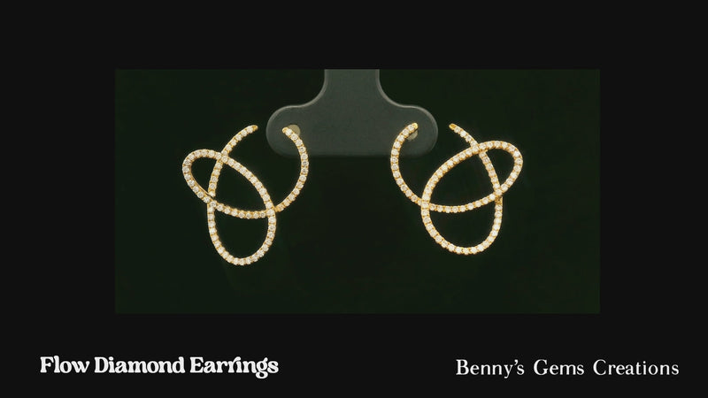 Flow Diamond Earrings