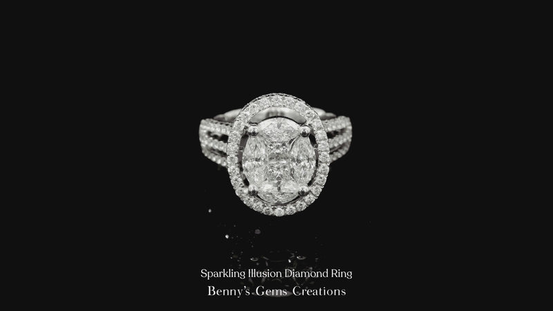 Sparkling Illusion Diamond Ring