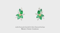Jardin Émeraude Emerald & Yellow Diamond Earrings