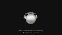White South Sea Pearl Diamond Classic Ring