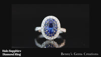 sapphire diamond ring