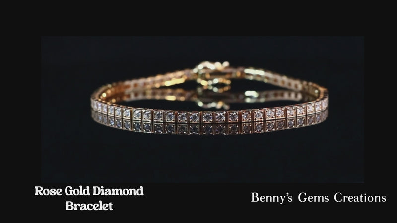 bracelet rose gold diamond