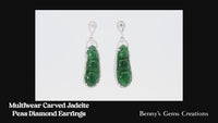 earring jadeite peas diamond 