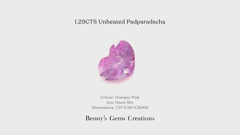 1.29CTS Unheated Padparadscha