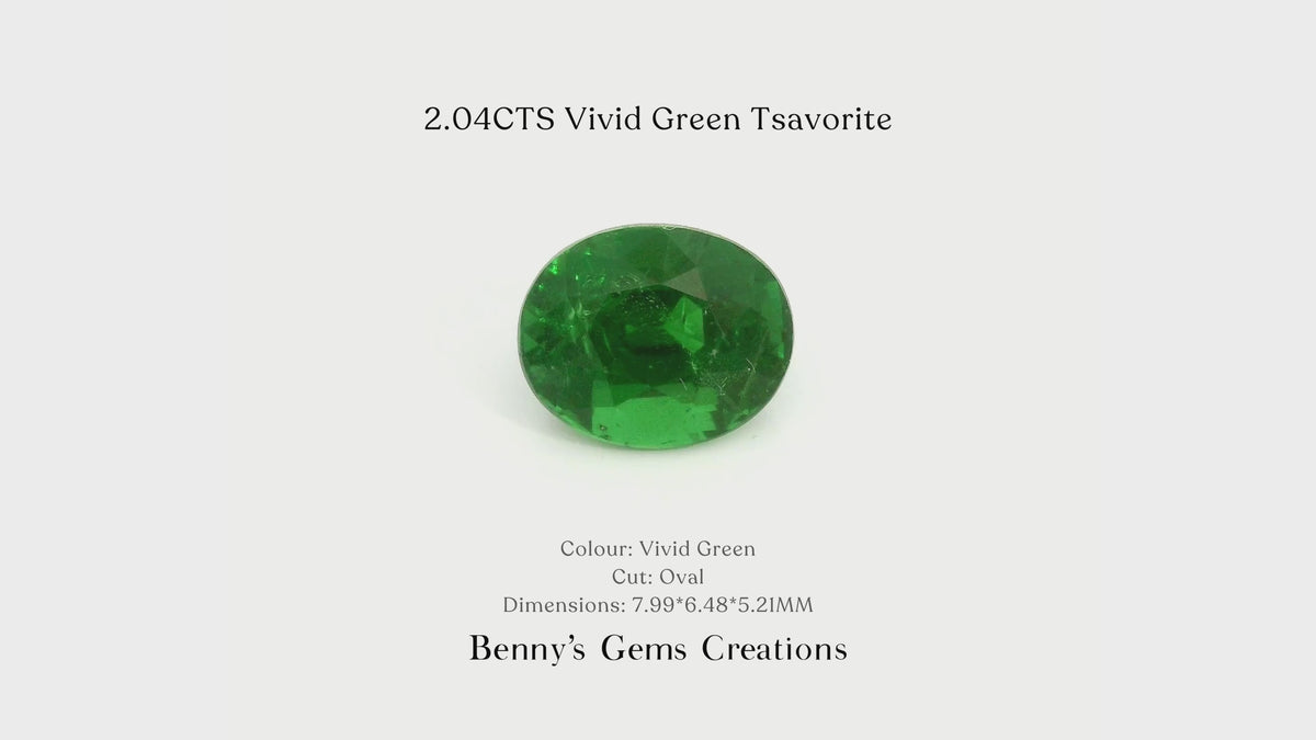 2.04CTS Vivid Green Tsavorite