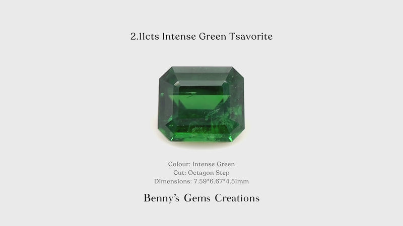 2.11cts Intense Green Tsavorite