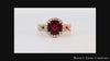 garnet damond ring